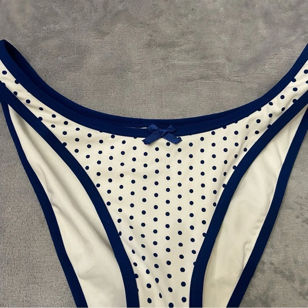 New! Frankies Bikinis x Pink Golden Hour Bikini Bottom Sleepy Dot 10699